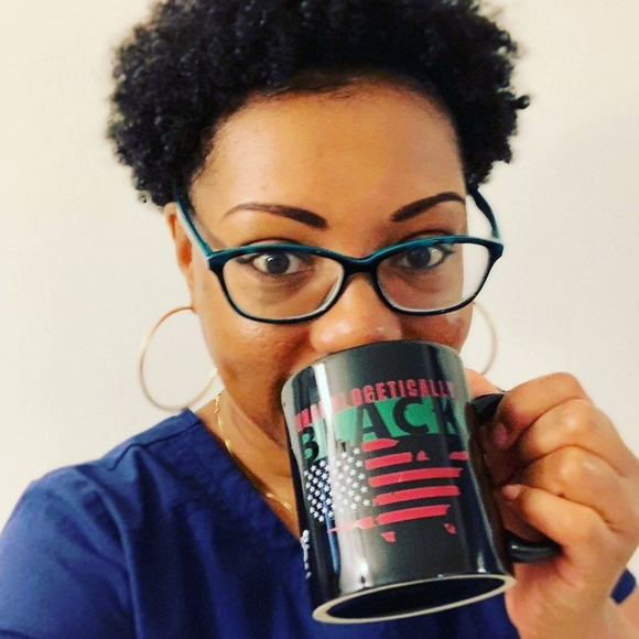 UNAPOLOGETICALLY BLACK  12oz coffee mug. - Picture 2 of 7